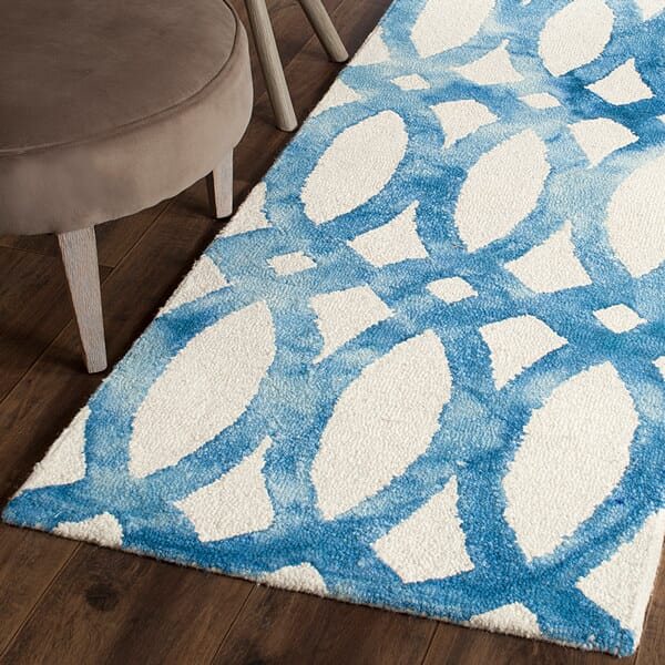 Safavieh Dip Dye Ddy675A Ivory / Blue Rugs - Safavieh - ddy675a - 5sq