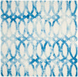 Safavieh Dip Dye Ddy675A Ivory / Blue Rugs - Safavieh - ddy675a - 5sq
