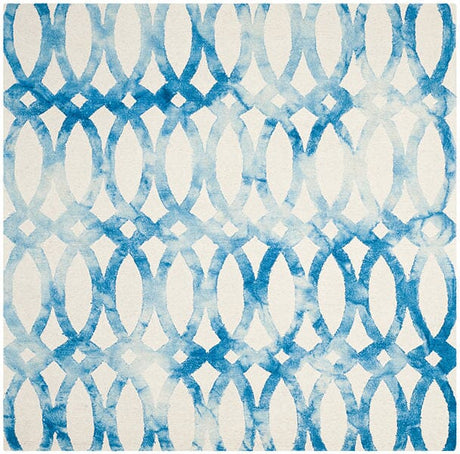 Safavieh Dip Dye Ddy675A Ivory / Blue Rugs - Safavieh - ddy675a - 5sq