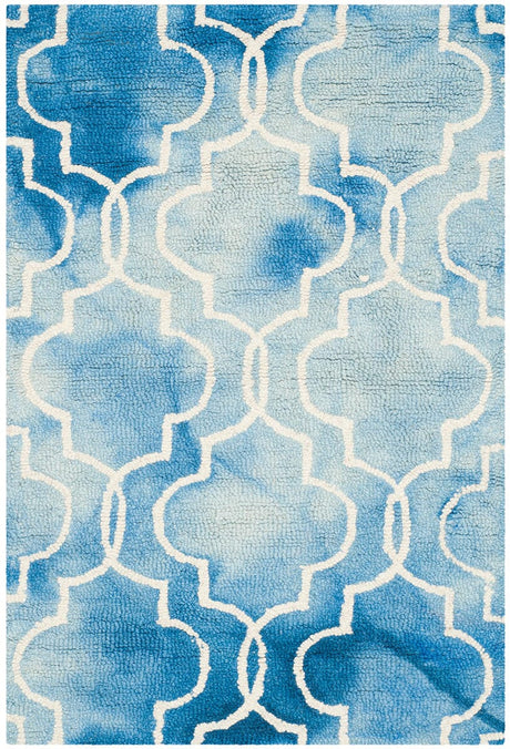 Safavieh Dip Dye Ddy676G Blue / Ivory Rugs - Safavieh - ddy676g - 5r