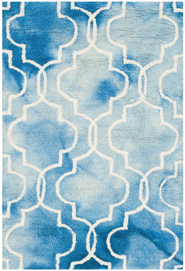 Safavieh Dip Dye Ddy676G Blue / Ivory Rugs - Safavieh - ddy676g - 5r