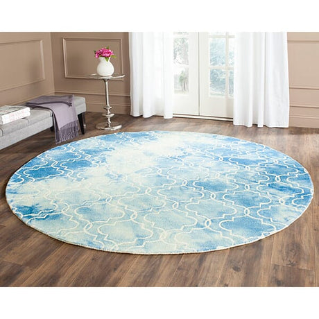 Safavieh Dip Dye Ddy676G Blue / Ivory Rugs - Safavieh - ddy676g - 5sq