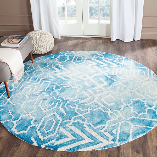 Safavieh Dip Dye Ddy678G Blue / Ivory Rugs - Safavieh - ddy678g - 5sq