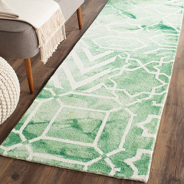 Safavieh Dip Dye Ddy678Q Green / Ivory Rugs - Safavieh - ddy678q - 5sq