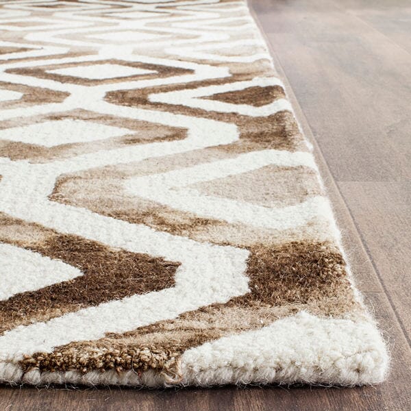 Safavieh Dip Dye Ddy679L Ivory / Chocolate Rugs - Safavieh - ddy679l - 2