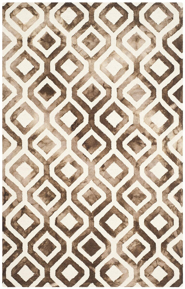 Safavieh Dip Dye Ddy679L Ivory / Chocolate Rugs - Safavieh - ddy679l - 2