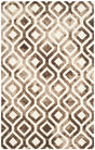 Safavieh Dip Dye Ddy679L Ivory / Chocolate Rugs - Safavieh - ddy679l - 2