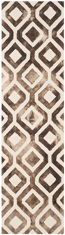 Safavieh Dip Dye Ddy679L Ivory / Chocolate Rugs - Safavieh - ddy679l - 26