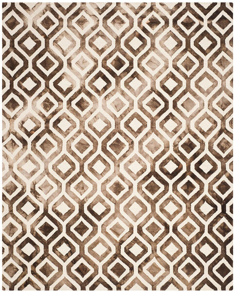 Safavieh Dip Dye Ddy679L Ivory / Chocolate Rugs - Safavieh - ddy679l - 7r