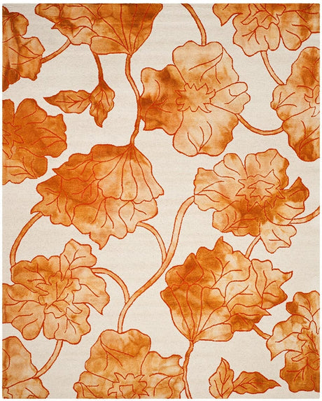 Safavieh Dip Dye Ddy683A Ivory / Orange Rugs - Safavieh - ddy683a - 7r