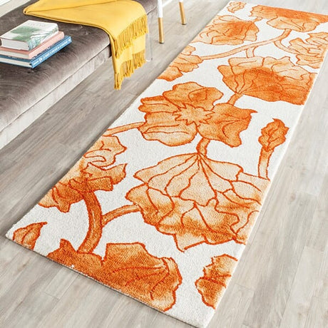 Safavieh Dip Dye Ddy683A Ivory / Orange Rugs - Safavieh - ddy683a - 7sq