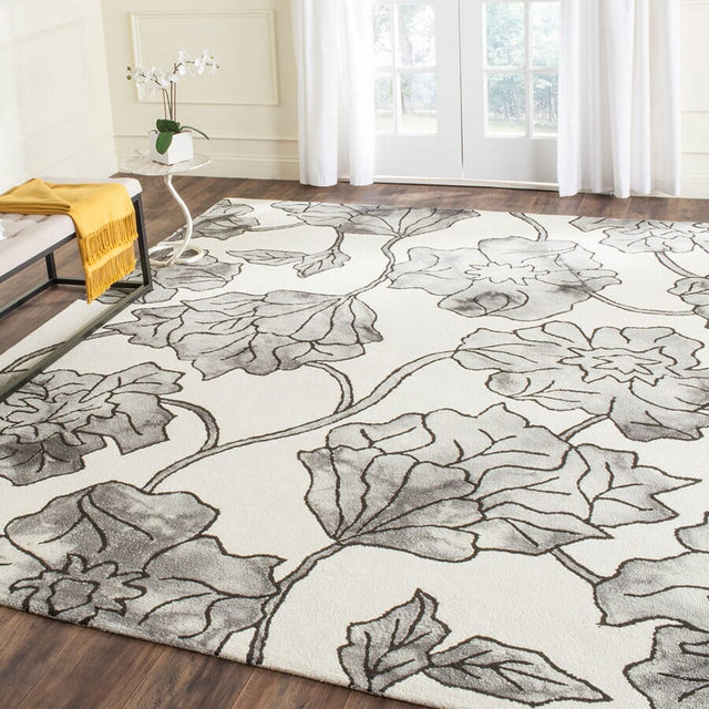 Safavieh Dip Dye Ddy683C Ivory / Light Grey Rugs - Safavieh - ddy683c - 2