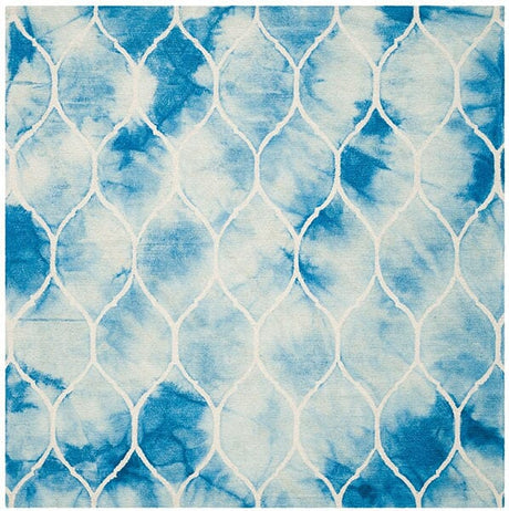 Safavieh Dip Dye Ddy685G Blue / Ivory Rugs - Safavieh - ddy685g - 7sq