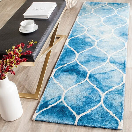 Safavieh Dip Dye Ddy685G Blue / Ivory Rugs - Safavieh - ddy685g - 7sq