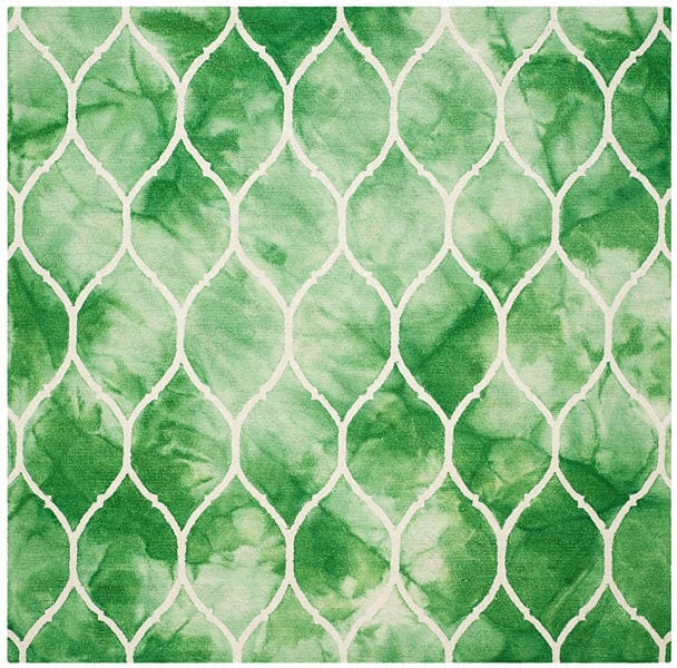 Safavieh Dip Dye Ddy685Q Green / Ivory Rugs - Safavieh - ddy685q - 7sq