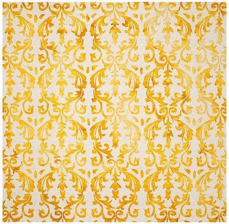 Safavieh Dip Dye Ddy689A Ivory / Gold Rugs - Safavieh - ddy689a - 7sq