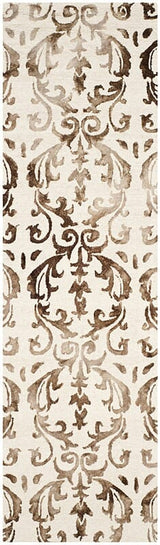 Safavieh Dip Dye Ddy689B Ivory / Chocolate Rugs - Safavieh - ddy689b - 26