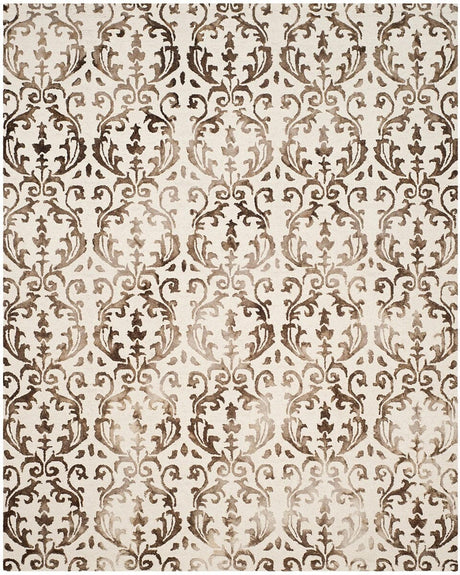 Safavieh Dip Dye Ddy689B Ivory / Chocolate Rugs - Safavieh - ddy689b - 7r