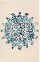 Safavieh Dip Dye Ddy701M Ivory / Blue Rugs - Safavieh - ddy701m - 3