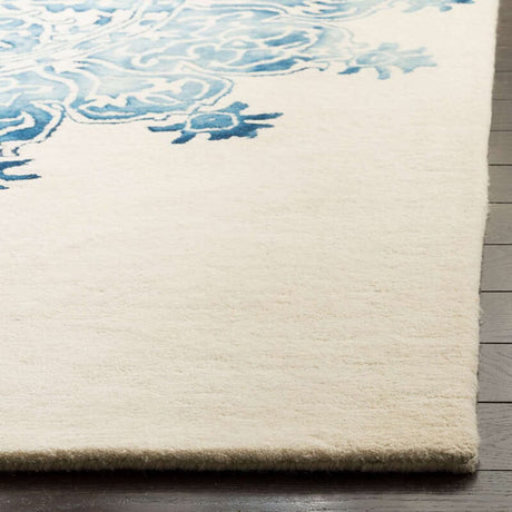 Safavieh Dip Dye Ddy701M Ivory / Blue Rugs - Safavieh - ddy701m - 3