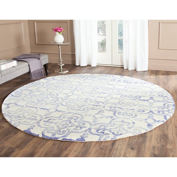 Safavieh Dip Dye Ddy711A Ivory / Blue Rugs - Safavieh - ddy711a - 7sq