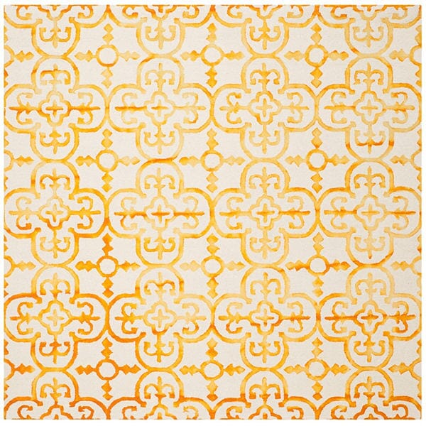 Safavieh Dip Dye Ddy711C Ivory / Gold Rugs - Safavieh - ddy711c - 7sq