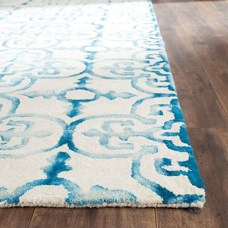 Safavieh Dip Dye Ddy711H Ivory / Turquoise Rugs - Safavieh - ddy711h - 2