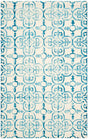 Safavieh Dip Dye Ddy711H Ivory / Turquoise Rugs - Safavieh - ddy711h - 2