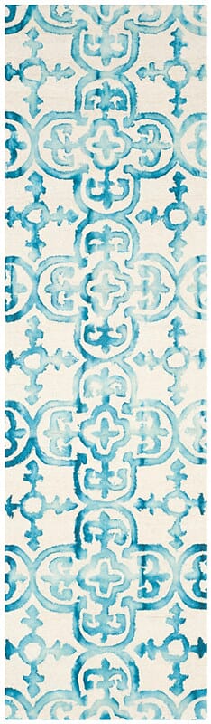 Safavieh Dip Dye Ddy711H Ivory / Turquoise Rugs - Safavieh - ddy711h - 26