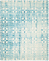 Safavieh Dip Dye Ddy711H Ivory / Turquoise Rugs - Safavieh - ddy711h - 7r