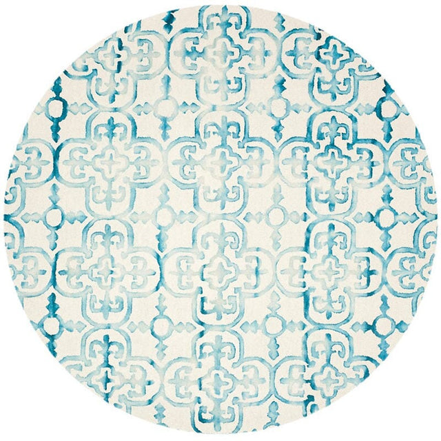 Safavieh Dip Dye Ddy711H Ivory / Turquoise Rugs - Safavieh - ddy711h - 7r