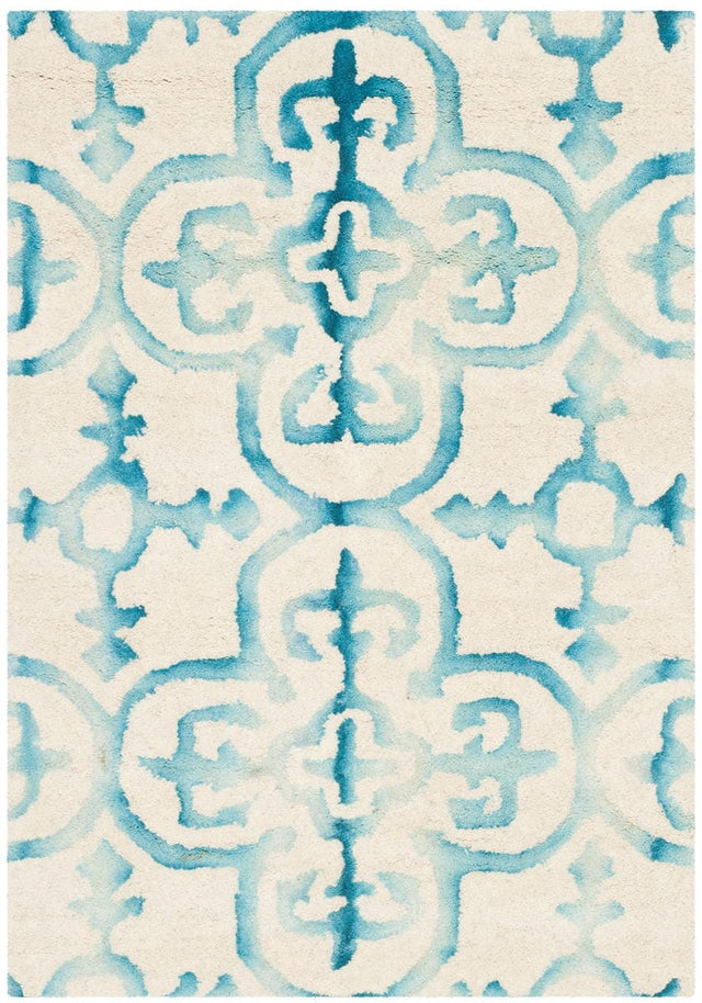 Safavieh Dip Dye Ddy711H Ivory / Turquoise Rugs - Safavieh - ddy711h - 7r