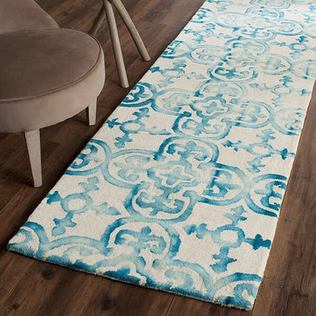 Safavieh Dip Dye Ddy711H Ivory / Turquoise Rugs - Safavieh - ddy711h - 7sq