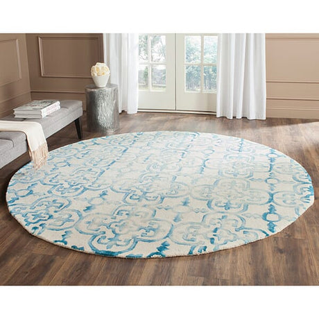 Safavieh Dip Dye Ddy711H Ivory / Turquoise Rugs - Safavieh - ddy711h - 7sq