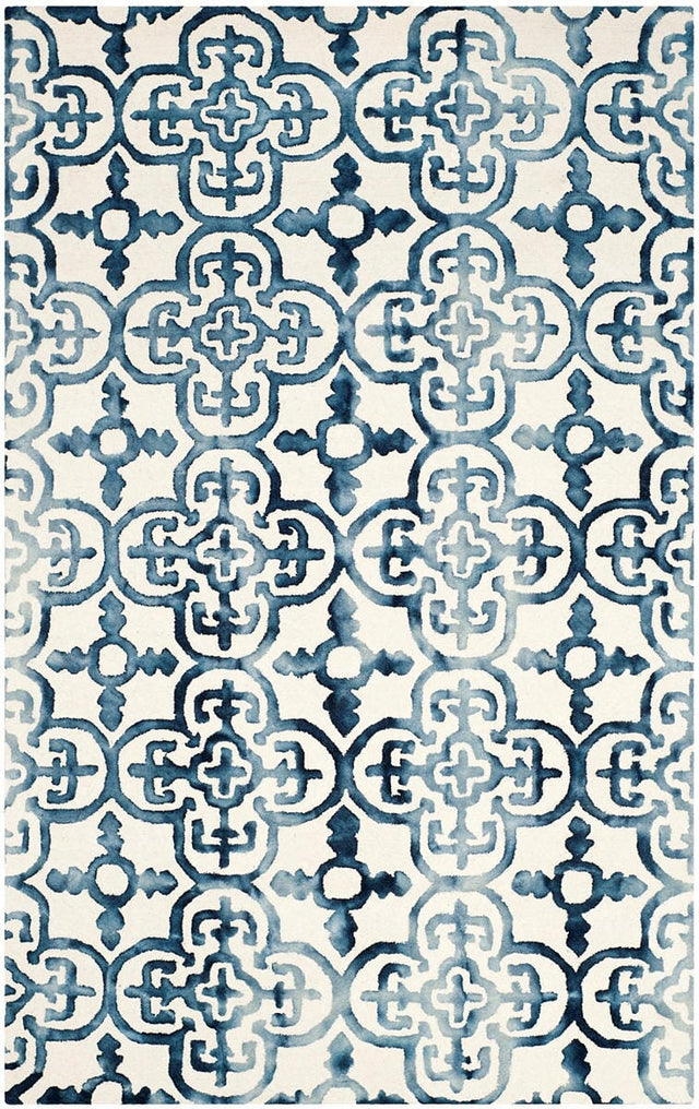 Safavieh Dip Dye Ddy711P Ivory / Navy Rugs - Safavieh - ddy711p - 2