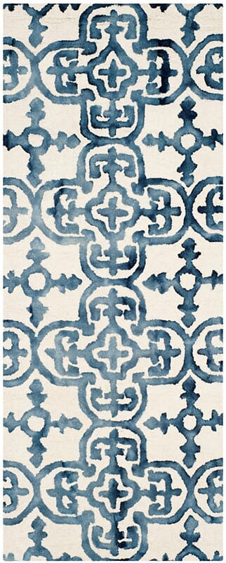 Safavieh Dip Dye Ddy711P Ivory / Navy Rugs - Safavieh - ddy711p - 26