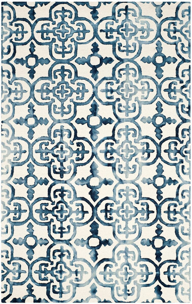 Safavieh Dip Dye Ddy711P Ivory / Navy Rugs - Safavieh - ddy711p - 7sq