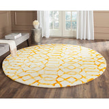 Safavieh Dip Dye Ddy712C Ivory / Gold Rugs - Safavieh - ddy712c - 7sq
