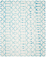 Safavieh Dip Dye Ddy712H Ivory / Turquoise Rugs - Safavieh - ddy712h - 2