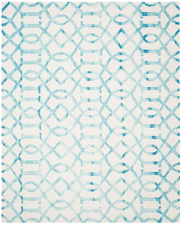 Safavieh Dip Dye Ddy712H Ivory / Turquoise Rugs - Safavieh - ddy712h - 2