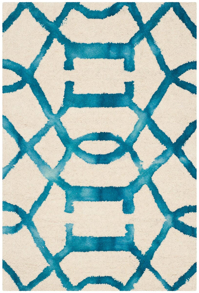 Safavieh Dip Dye Ddy712H Ivory / Turquoise Rugs - Safavieh - ddy712h - 7r