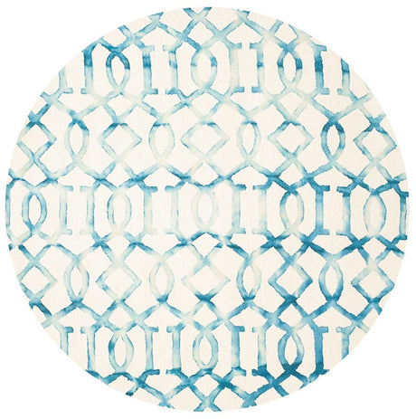 Safavieh Dip Dye Ddy712H Ivory / Turquoise Rugs - Safavieh - ddy712h - 7r