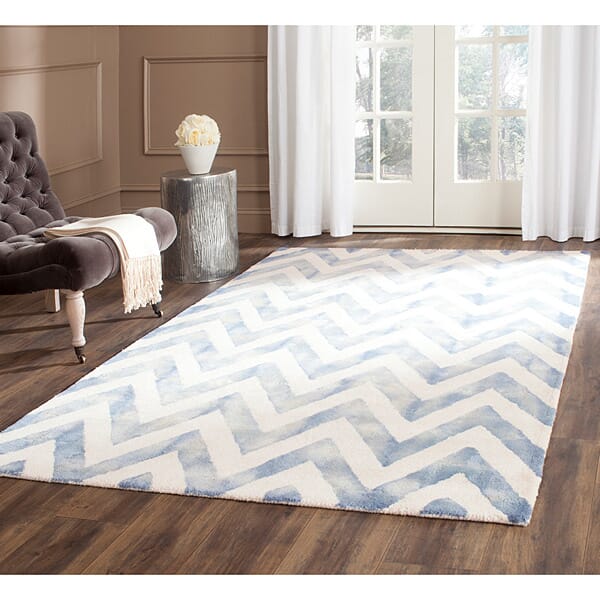 Safavieh Dip Dye Ddy715A Ivory / Blue Rugs - Safavieh - ddy715a - 2