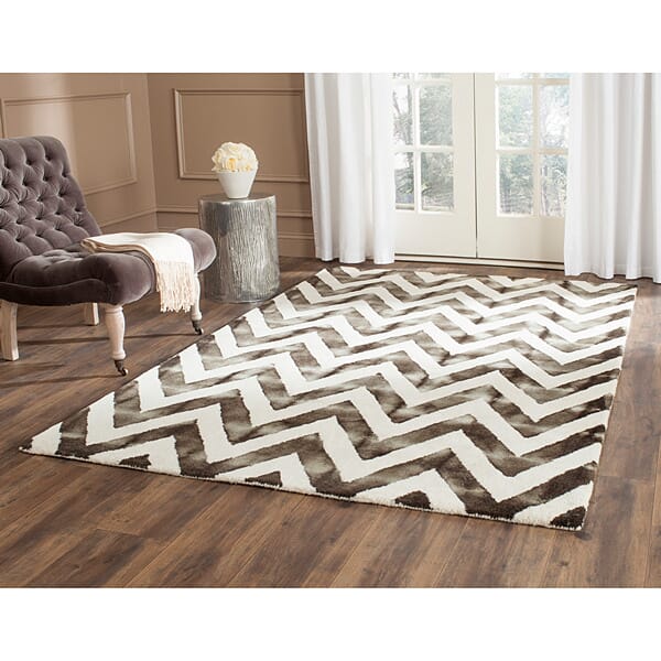 Safavieh Dip Dye Ddy715D Ivory / Charcoal Rugs - Safavieh - ddy715d - 2