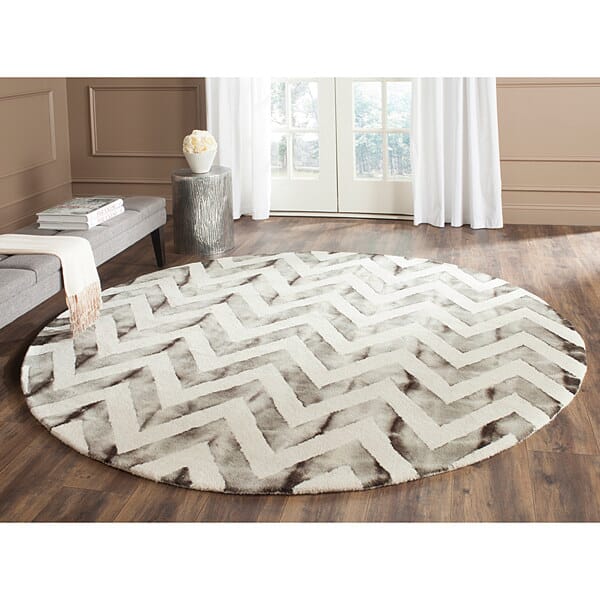 Safavieh Dip Dye Ddy715D Ivory / Charcoal Rugs - Safavieh - ddy715d - 7sq