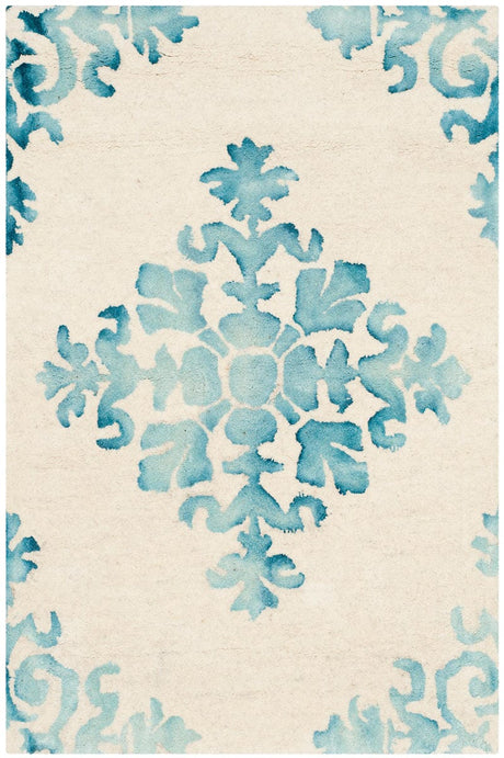 Safavieh Dip Dye Ddy720Q Ivory / Light Blue Rugs - Safavieh - ddy720q - 2