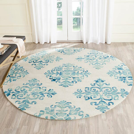 Safavieh Dip Dye Ddy720Q Ivory / Light Blue Rugs - Safavieh - ddy720q - 2