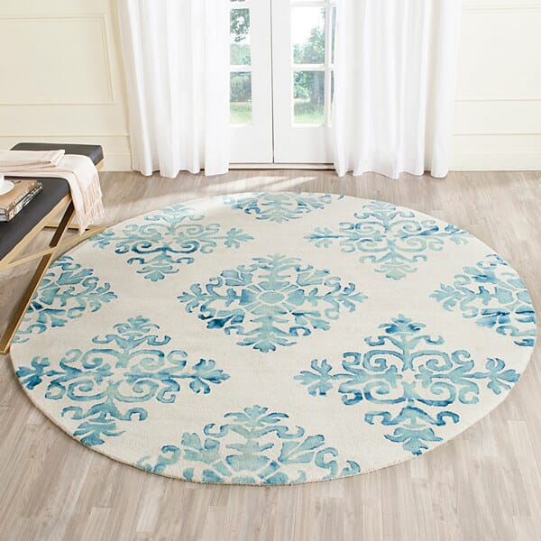 Safavieh Dip Dye Ddy720Q Ivory / Light Blue Rugs - Safavieh - ddy720q - 2