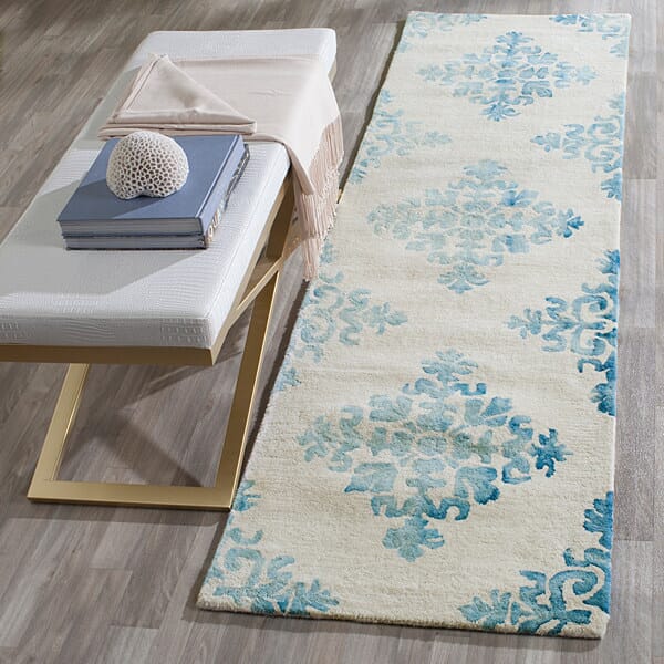 Safavieh Dip Dye Ddy720Q Ivory / Light Blue Rugs - Safavieh - ddy720q - 2