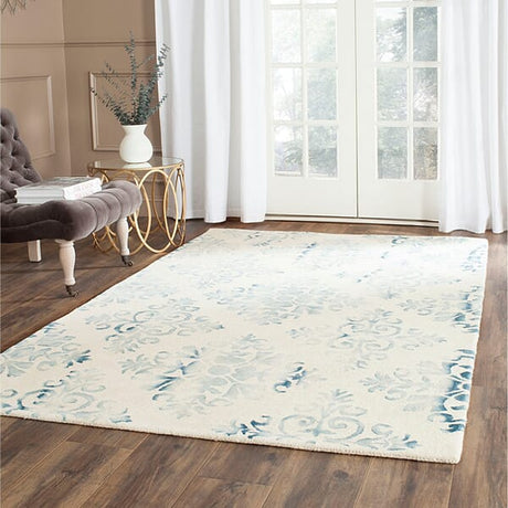 Safavieh Dip Dye Ddy720Q Ivory / Light Blue Rugs - Safavieh - ddy720q - 2